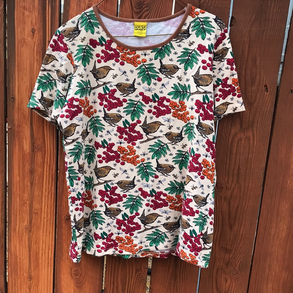 DUNS Organic Cotton Rowanberry Print T-Shirt